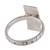 Anillo de cóctel de plata de ley - Anillo de cóctel con signo de la justicia en plata de ley pulida
