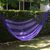 Hammock, 'Lilac Blossom' (double) - Lilac Striped Double Nylon Hammock from Mexico