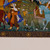 'Miniature Caravan IV' - Watercolor on Cardboard Scene of Uzbek Caravan of Merchants