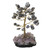Hematite gemstone tree, 'Gleaming Leaves' - Hematite Gemstone Tree with an Amethyst Base from Brazil