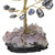 Hematite gemstone tree, 'Gleaming Leaves' - Hematite Gemstone Tree with an Amethyst Base from Brazil