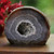 Agate geode, 'Earth's Heart' - Polished Brown Agate Geode from Brazil