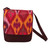 Ikat shoulder bag, 'Ikat Summer Beauty' - Quilted Shoulder Bag with Ikat Patterns and Adjustable Strap