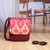 Ikat shoulder bag, 'Ikat Summer Beauty' - Quilted Shoulder Bag with Ikat Patterns and Adjustable Strap