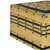 Wood, brass and tin jewelry box, 'Resplendent Square' - Handcrafted Wood Brass & Tin Jewelry Box with Leather Lining