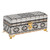 Wood and metal jewelry box, 'Exquisite Sandiq' - Handmade Rectangular Wood Tin Aluminum Brass Jewelry Box