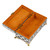 Wood and metal jewelry box, 'Exquisite Sandiq' - Handmade Rectangular Wood Tin Aluminum Brass Jewelry Box