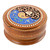 Caja de madera para joyas - Joyero redondo de madera de nogal con diseño de cachemira hecho a mano en color azul