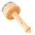 Wood bread stamp, 'Floral Caress' - Hand-Carved Elm Tree Wood Bread Stamp with Floral Figure