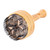 Wood bread stamp, 'Floral Caress' - Hand-Carved Elm Tree Wood Bread Stamp with Floral Figure