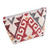Bolso cosmético de mezcla de algodón - Neceser Rojo Con Estampado Geométrico En Mezcla De Algodón