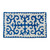Wool area rug, 'Classic Magic' (2x4) - Handmade Classic Blue and White Shyrdak Wool Area Rug (2x4)