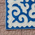 Wool area rug, 'Classic Magic' (2x4) - Handmade Classic Blue and White Shyrdak Wool Area Rug (2x4)