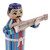Wood figurines, 'Proud Ensemble' (set of 3) - Set of Three Traditional Pine and Birch Wood Figurines