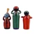 Wood figurines, 'Gallant Ensemble' (set of 3) - Set of Three Hand-Painted Wood Musician Figurines