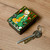 Wood jewelry box, 'Thriving Harvest' - Handmade Black Walnut Wood Jewelry Box with Farmer in Green