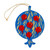 Handpainted wood accent, 'Classic Pomegranate' - Painted Lacquered Pomegranate-Shaped Walnut Wood Ornament
