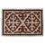 Wool area rug, 'Autumn at the Empire' (2.5x4) - Traditional Brown and Beige Shyrdak Wool Area Rug (2.5x4)