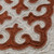Wool area rug, 'Autumn at the Empire' (2.5x4) - Traditional Brown and Beige Shyrdak Wool Area Rug (2.5x4)