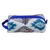 Ikat cotton cosmetic bag, 'Hypnotic Patterns' - Handmade Uzbek Ikat Cotton Cosmetic Bag with Handle