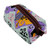 Ikat cotton cosmetic bag, 'Dreamy Designs' - Handmade Cotton Cosmetic Bag with Handle and Ikat Patterns