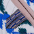 Bolso cosmético de algodón ikat - Bolsa cosmética hecha a mano de algodón Ikat azul y blanco con asa