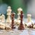 Wood chess piece set, 'Game On' (32 pieces) - Pinewood Chess Piece Set (32 Pieces)
