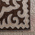 Wool rug, 'Classic Reign' (4x7.5) - Handmade Classic Shyrdak Wool Rug in Brown and Beige (4x7.5)