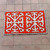 Wool rug, 'Kyrgyzstan's Majesty' (3x4.5) - Classic Geometric Shyrdak Wool Rug in Red Hues (3x4.5)