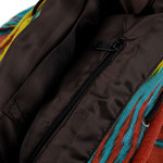 Ikat quilted backpack, 'Color Spectacle' - Ikat Quilted Adras Fabric Backpack Made in Uzbekistan