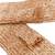 Cotton fingerless mittens, 'Prosperous Winter' - Handcrafted Brown and Beige Cotton Fingerless Mittens