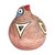 Ceramic ocarina, 'Heaven's Shvi Bird' - Hand-Painted Bird-Shaped Ceramic Ocarina in Teal and Yellow