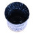 Ceramic vase, 'Blue Sense' - Handcrafted Modern Blue and Brown Ceramic Semi-Cylinder Vase