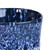 Ceramic vase, 'Blue Sense' - Handcrafted Modern Blue and Brown Ceramic Semi-Cylinder Vase