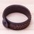 Leather wristband bracelet, 'Weaver's Life' - Handcrafted Woven Leather Wristband Bracelet from Thailand (image 2c) thumbail