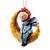 Papier mache ornament, 'The Dreamy Boy' - Hand-Painted Papier Mache Ornament of Boy and Moon