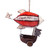 Papier mache ornament, 'Aerial Voyages' - Hand-Painted Papier Mache Ornament of Travelling Zeppelin