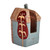 Ceramic napkin holder, 'Sensations of Home' - Hand-Painted House-Themed Ceramic Napkin Holder from Armenia