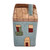 Ceramic napkin holder, 'Sensations of Home' - Hand-Painted House-Themed Ceramic Napkin Holder from Armenia