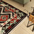 Wool rug, 'Red of Glory' (5x8) - Armenian Geometric-Patterned Red and Brown Wool Rug (5x8)