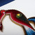 Paper wall accent, 'D Feathers' - Handcrafted Bird Alphabet-Themed Paper Letter D Wall Accent