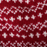 Knit hat, 'Bold Snowflakes' - Snowflake-Patterned Burgundy Acrylic and Wool Blend Knit Hat