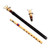 Wood duduk and flute set, 'Rhythm of the Night' - Black Wood Duduk and Flute Set with Classic Blue Case