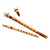 Wood duduk and flute set, 'Rhythm of the Morning' - Brown Wood Duduk and Flute Set with Classic Blue Case