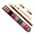 Wood duduk and flute set, 'Ancestral Tune' - Hand-Carved Leafy Duduk and Flute Set with Textile Case