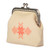 Embroidered linen coin purse, 'Armenian Traditions' - Embroidered Linen Coin Purse with Brass Kiss Lock Closure