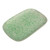 Ceramic plate, 'Mint Auras' - Glazed Oblong-Shaped Mint Green Ceramic Plate from Armenia