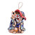 Ceramic bell ornament, 'Feline Soprano' - Hand-Painted Whimsical Feline Singer Ceramic Bell Ornament