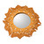 Mirror de acento de pared de algodón macrame - Espejo De Acento De Pared De Macrame De Algodón De Algodón Amarillo Tejido A Mano