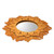 Mirror de acento de pared de algodón macrame - Espejo De Acento De Pared De Macrame De Algodón De Algodón Amarillo Tejido A Mano